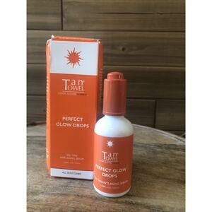 NEW-Tan Towel Perfect Glow Drops Self Tan Anti-Aging Serum 1.69oz